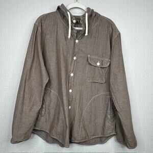 Save Khaki Vintage Twill Shirt Hoody Jacket Sz X-Large
